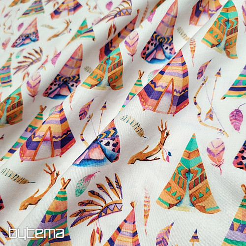 TIPI infantil de satén de algodón con estampado digital
