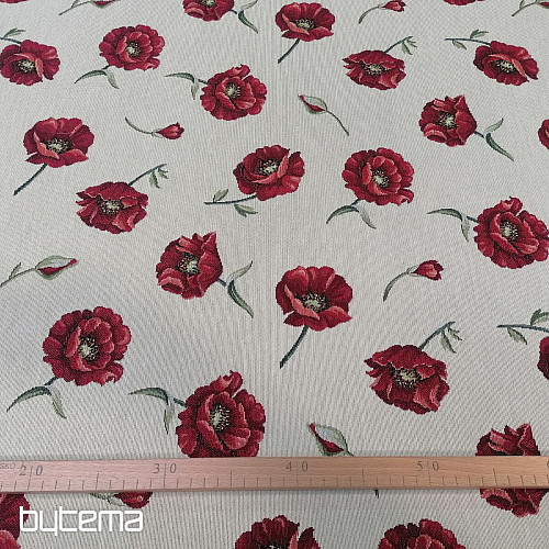 Tela de tapiz LOBO AMAPOLA