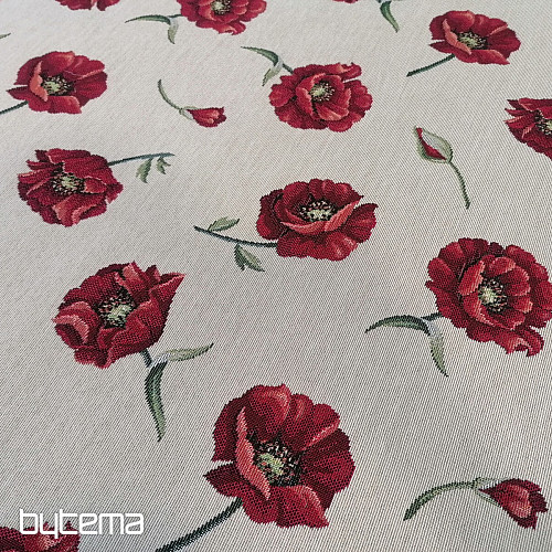 Tela de tapiz LOBO AMAPOLA