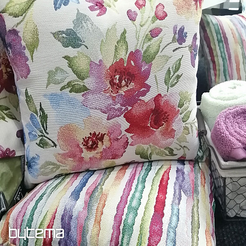 Funda de cojín tapiz FLORES PASTEL