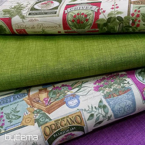 Telas decorativas BOTANIK violeta
