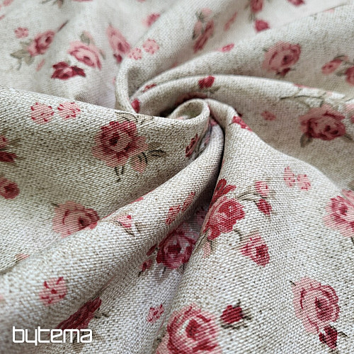 Tela decorativa ROSE rojo