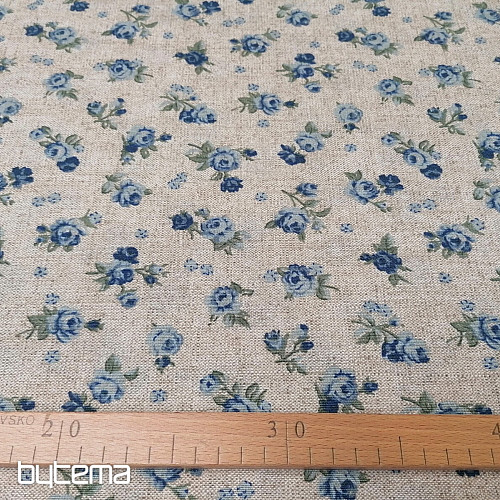 Tela decorativa ROSE azul