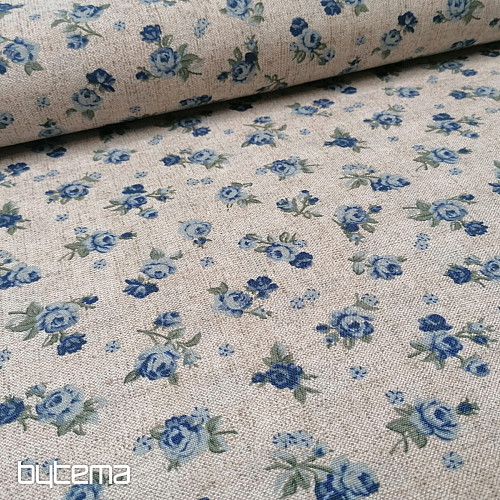 Tela decorativa ROSE azul
