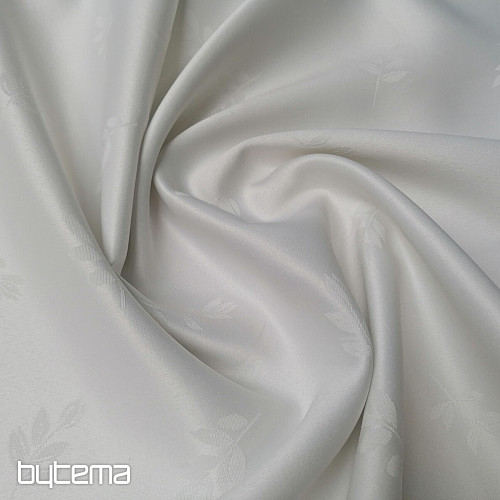 Tela decorativa HOJAS blanco