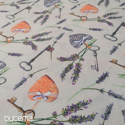 Tela decorativa CLAUDIE lavanda