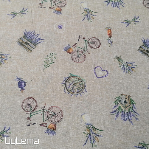 Tela decorativa LAVANDA BICICLETA 2