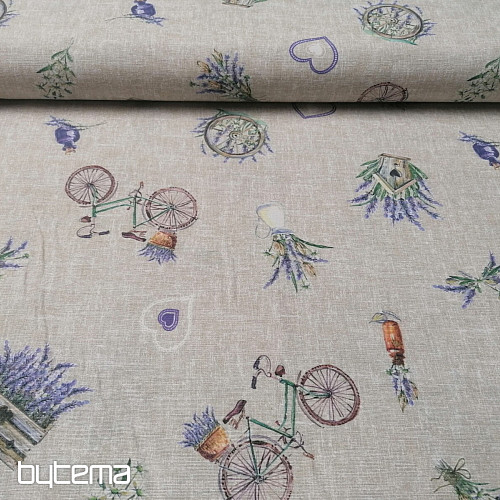 Tela decorativa LAVANDA BICICLETA 2