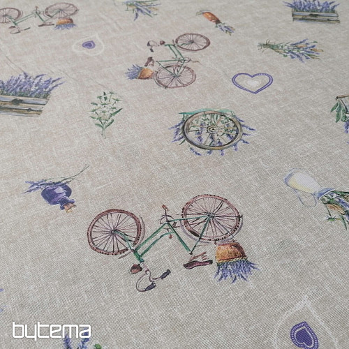Tela decorativa LAVANDA BICICLETA 2