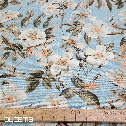 Tela decorativa LEIRE turquesa