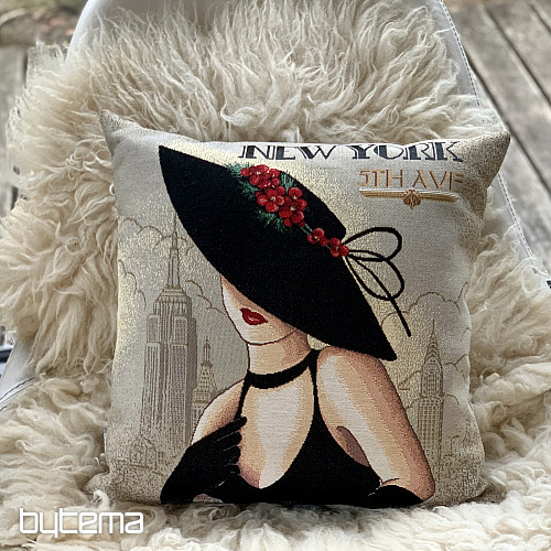 Funda de almohada tapiz LADY NEW YORK