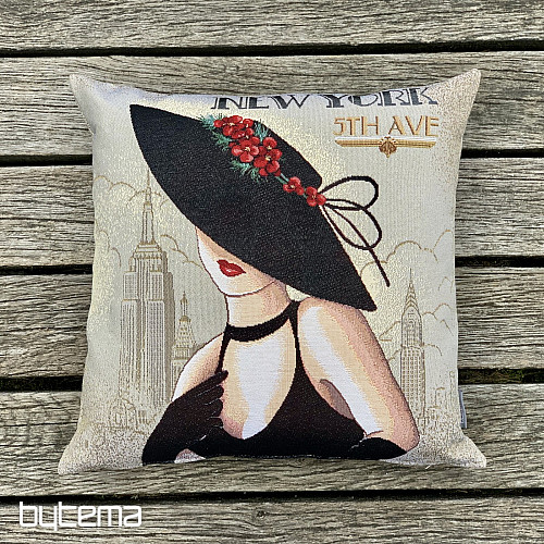 Funda de almohada tapiz LADY NEW YORK
