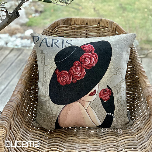 Funda de almohada tapiz LADY PARIS