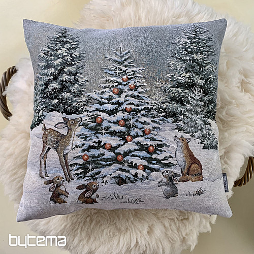 Funda tapiz navideño ANIMALES EN EL ÁRBOL