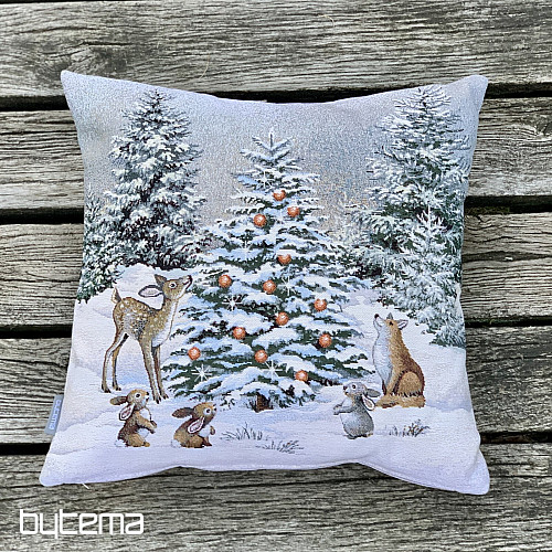 Funda tapiz navideño ANIMALES EN EL ÁRBOL