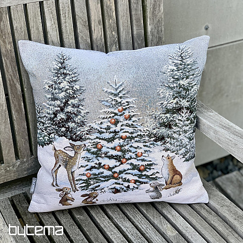 Funda tapiz navideño ANIMALES EN EL ÁRBOL