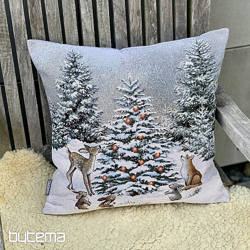 Funda tapiz navideño ANIMALES EN EL ÁRBOL