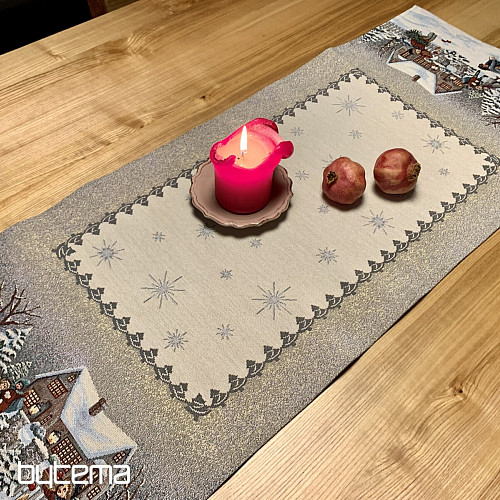 Mantel y bufanda tapiz ALEGRÍA INVERNAL