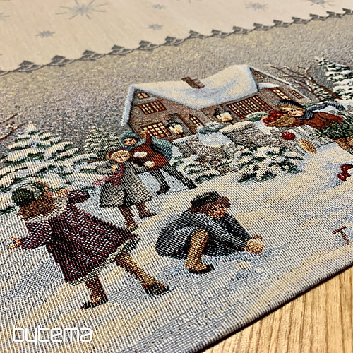 Mantel y bufanda tapiz ALEGRÍA INVERNAL