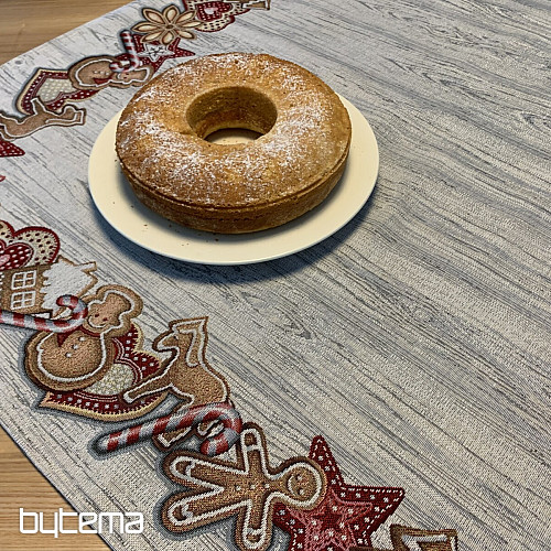 Mantel y bufanda tapiz PAN DE JENGIBRE NAVIDEÑO