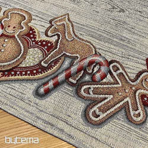 Mantel y bufanda tapiz PAN DE JENGIBRE NAVIDEÑO