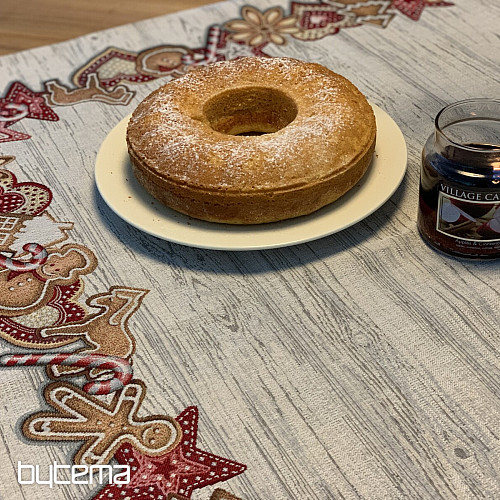 Mantel y bufanda tapiz PAN DE JENGIBRE NAVIDEÑO