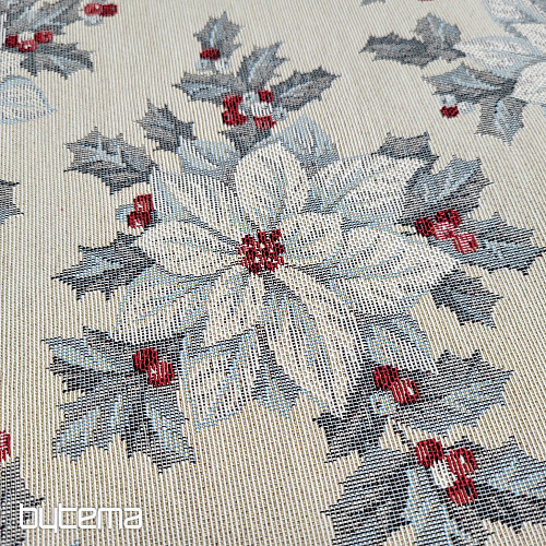 Tela tapiz ESTRELLA DE NAVIDAD plata