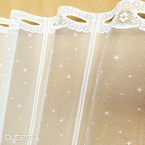 Cortina jacquard NAVIDAD para vidriera MUÑECO DE NIEVE