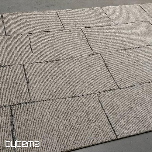 Alfombra de lana de diseño PERLA geo