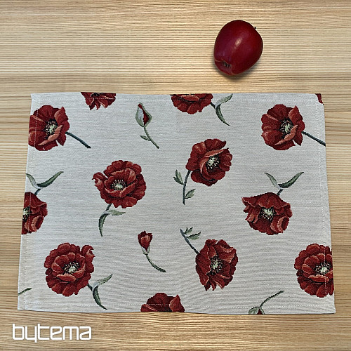 Mantel tapiz LOBO AMAPOLA