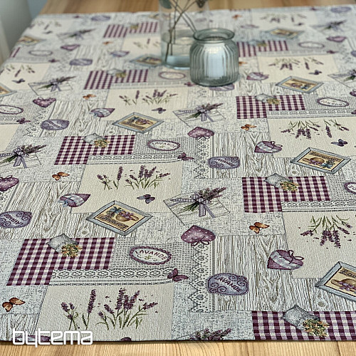 Mantel y chal tapiz provenzal lavanda