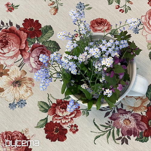 Mantel tapiz ROSA ROMÁNTICA