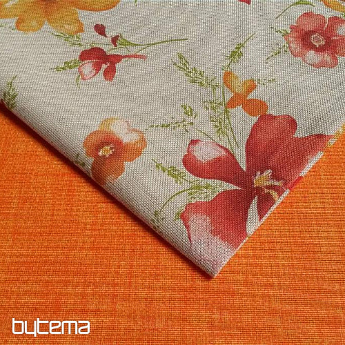 Tela decorativa monocolor EDGAR 202 naranja