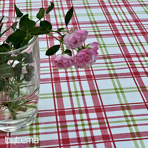 Mantel LAURA - cuadros rosa