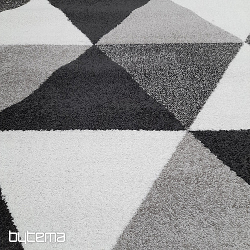 Alfombra pieza LOTTO triángulos negro/blanco