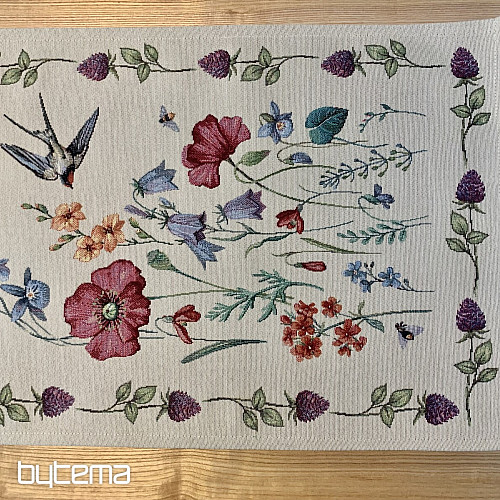 Mantel tapiz y pañuelo PRADO CON LA GOLONDRINA