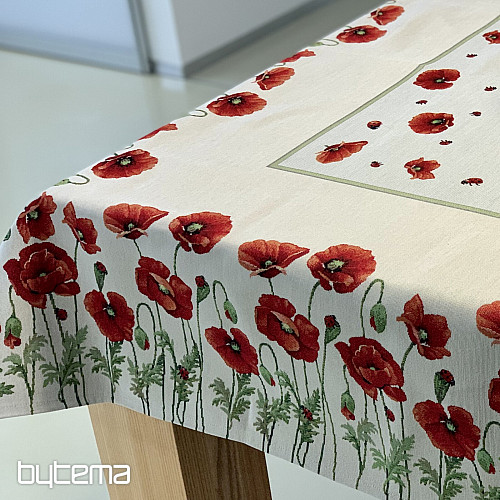 Mantel tapiz y pañuelo POPPY