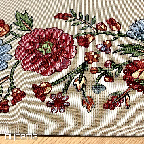 Mantel tapiz, bufanda FLORES PINTADAS