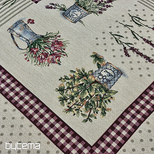 Mantel tapiz y chal FLORES DE PROVENZA