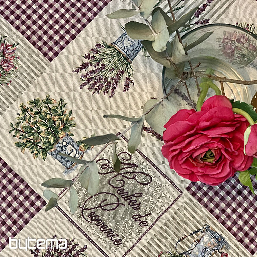 Mantel tapiz y chal FLORES DE PROVENZA