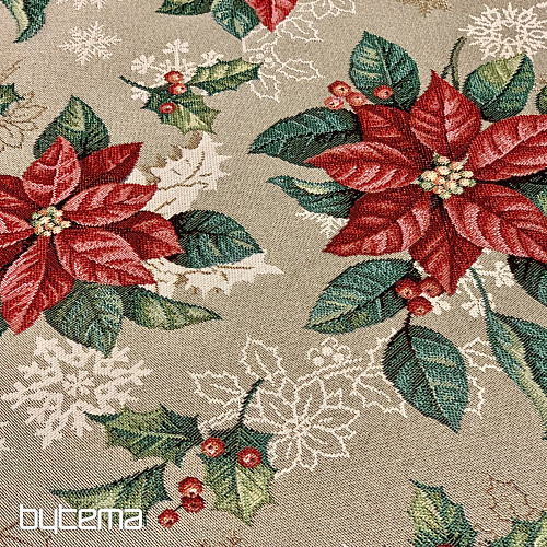 Mantel tapiz, bufanda ESTRELLA DE NAVIDAD ROJA