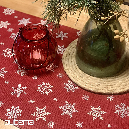 Mantel y pañuelo tapiz BANDERA ROJA