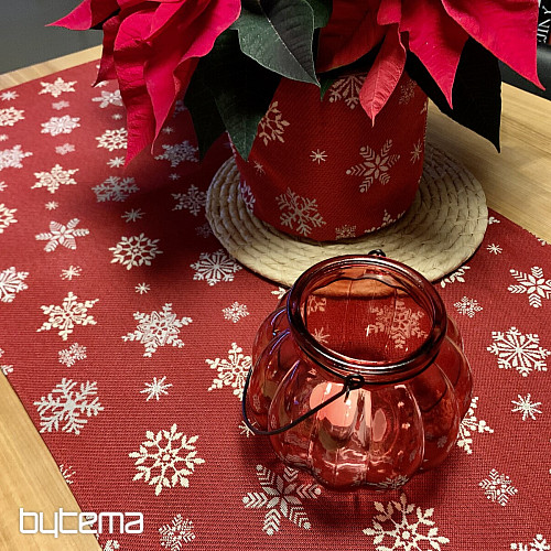 Mantel y pañuelo tapiz BANDERA ROJA