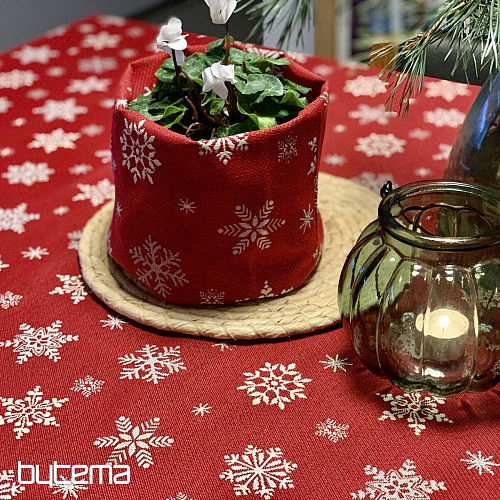 Mantel y pañuelo tapiz BANDERA ROJA