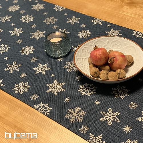 Mantel y pañuelo Gobelino Escamas azules
