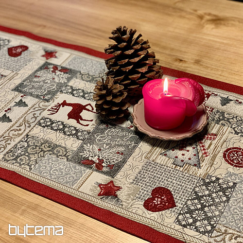 Mantel tapiz, pañuelo FELIZ NAVIDAD