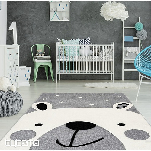 Alfombra infantil AMIGO 323 Oso gris