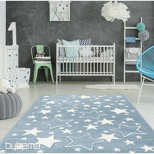 Alfombra infantil AMIGO 329 ESTRELLAS - AZUL