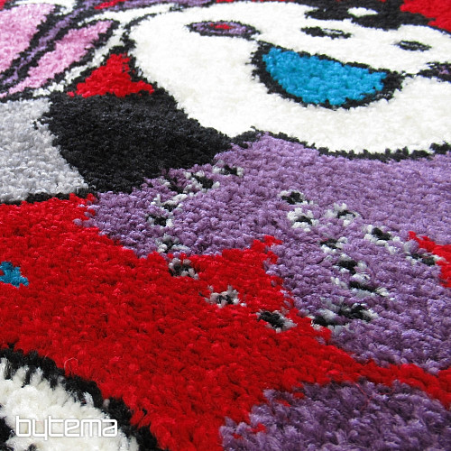 Alfombra infantil BELLA Mariposas roja