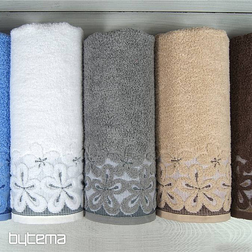 Toalla de lujo y toalla de baño BELLA blanco